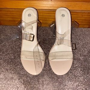 Clear heels